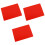 3St Antislip Siliconen En Deegmat Rood Voor 3