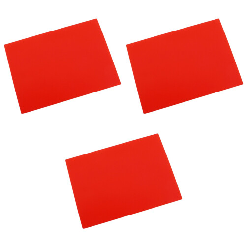 3St Antislip Siliconen En Deegmat Rood Voor 2
