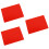 3St Antislip Siliconen En Deegmat Rood Voor 7