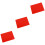 3St Antislip Siliconen En Deegmat Rood Voor 5