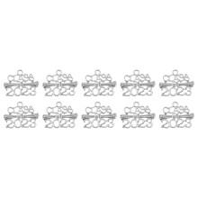 50Stk Silberne Class of 2023 Anhänger Legierung Für DIY Schmuck