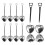 70Stk Teesieb Herzform Feines Teeinfuser Silber 1