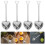 70Stk Teesieb Herzform Feines Teeinfuser Silber 10