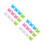 24Pcs Durable Plastic Painting Pallets Assorted Color Easy Wash 9
