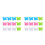 24Pcs Durable Plastic Painting Pallets Assorted Color Easy Wash 7