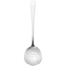 2Stk Robuster Servierlöffel Mit Hohlem Design Silber