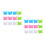 24Pcs Durable Plastic Painting Pallets Assorted Color Easy Wash 4