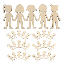 300Stk Beige Holzscheiben Zum Bemalen Für Kindergarten Basteln