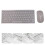 2Stk Weißes Wireless Keyboard Combo Für Computer Nutzung 10