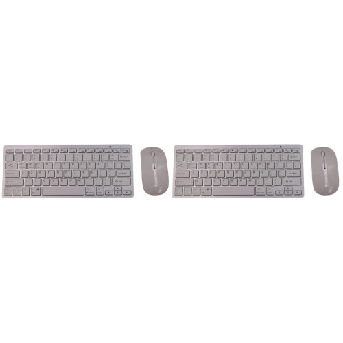 2Stk Weißes Wireless Keyboard Combo Für Computer Nutzung 1