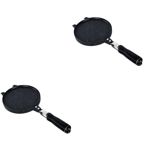 2Stk Doppelseitige Backform Für Eierrollen Und Waffelhörnchen, 2