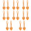 16Stk Vorhangband Orange Baumwolle Boho Blatt 8