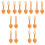 16Stk Vorhangband Orange Baumwolle Boho Blatt 4
