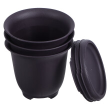 9Sets Bonsai Pflanzgefäße PP Mit Ablage Für Sukkulenten