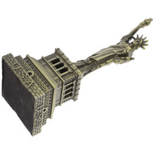 3Stk Dekofiguren American Statue of Metall Ornament Kaffeefarben
