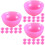36Stk Rosa Schalen Mini Zubehör 8