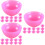 36Stk Rosa Schalen Mini Zubehör 9