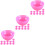 36Stk Rosa Schalen Mini Zubehör 7