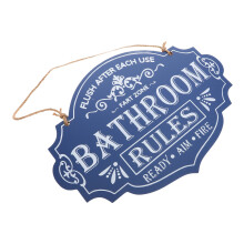 4Stk Retro Holz Badezimmer Türschild Europäischer Wandhanger