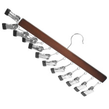 3Stk Mehrzweck Kleiderbügel Holz Mit Clips Für Kleidung Und Hüte