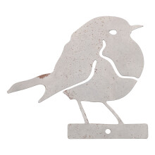 3Stk Garten Ornament Metall Outdoor