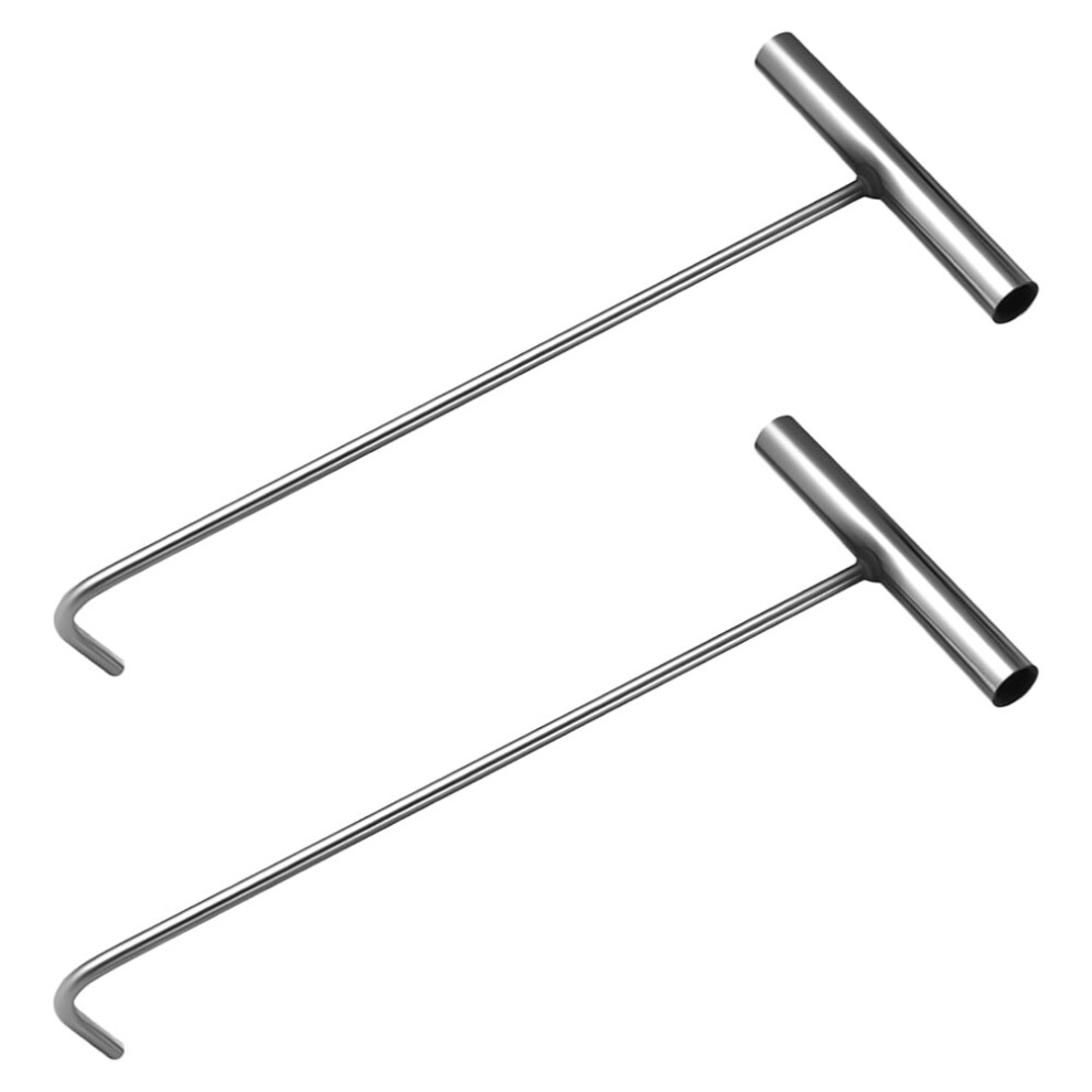 8Pcs Corrosion Resistant Metal Manhole Cover Lifter Hook For Home Use 3593408415288