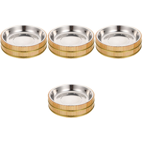 4Sets Großer Holz Sushi Eimer Für Restaurant Mehrfarbig 2