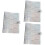 3Stk PVC A5 Binder Weiß 6-Ring Notizbuch Schutzmappe Office 8