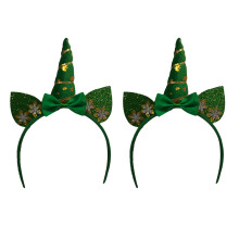 2Stk Grün Haarband Party Haarreifen St. Patrick Fest Kostüm
