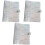 3Stk PVC A5 Binder Weiß 6-Ring Notizbuch Schutzmappe Office 5