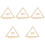5Sets Handcraft Wood Weaving Loom Triangle Beige Portable Craft Tool 4