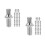 40Stk Trommel Silber Schnellmontage Percussion Teile 4