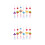 12Stk Anhänger Kinder Bastelset Robustem Material Bunt 9