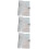 3Stk PVC A5 Binder Weiß 6-Ring Notizbuch Schutzmappe Office 10