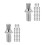 40Stk Trommel Silber Schnellmontage Percussion Teile 7