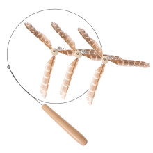 2Sets Holz Katzenangel Khaki Indoor Interaktives Spielzeug