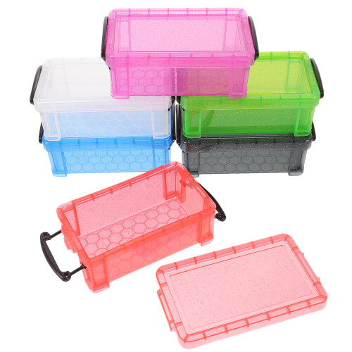 18Stk Stapelbare Mini-Boxen Plastik Mit 2