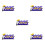 5Sets Abschlussdeko Holz- Party -Schild 5