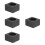 4Stk Runde Gussformen Graphit Metall Multifunktional Grau 9
