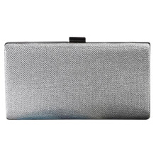 2Stk Stilvolle Frauen Clutch Hochwertigem Satin Silber