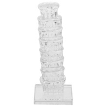 4Stk Filigrane Turm Statue Italienischer Dekoartikel Transparent