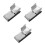 3Stk Magnetischer Billard Kreidehalter Mit Gürtelclip Silber 5