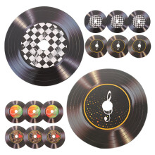 80Stk PVC Schallplatten Wanddekors Vinyl Für Innenräume