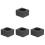 4Stk Runde Gussformen Graphit Metall Multifunktional Grau 4