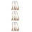 6Stk Handgemachte Holzperlen- , Beige, Rustikaler Wandschmuck 8