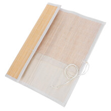 2Stk Japanischer Bambus Organizer Mit Canvas Innenfutter Beige