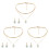 3Sets Fashion Halskette Ohrringe 2