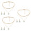 3Sets Fashion Halskette Ohrringe 7