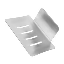 2Stk Seifenschale Mit Ablaufrinne Wandmontage Silber Für Bad