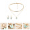 3Sets Fashion Halskette Ohrringe 10